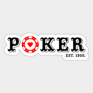 I Love Poker Sticker